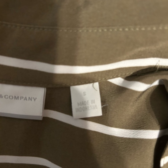 Olive green and white dress - Picture 4 of 5